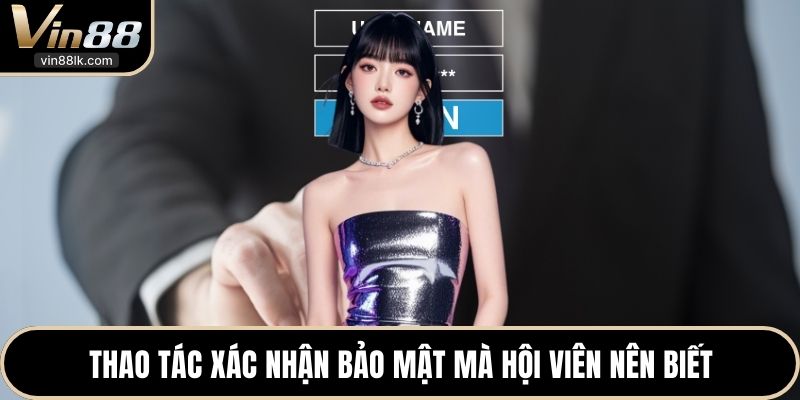 Thao tác xác nhận bảo mật mà hội viên nên biết